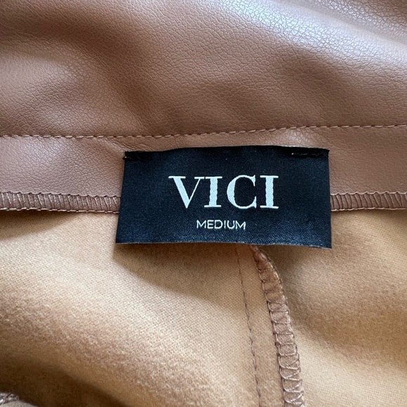 NWOT VICI Faux leather bootcut pants - Picture 8 of 8